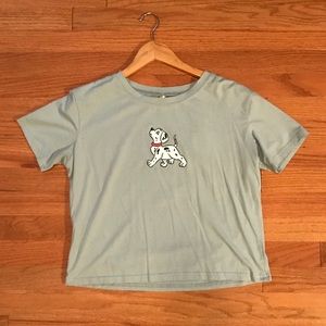 puppy print shirt